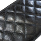 CHANEL Long Wallet Purse Calfskin black 2.55 Matelasse SilverMetal