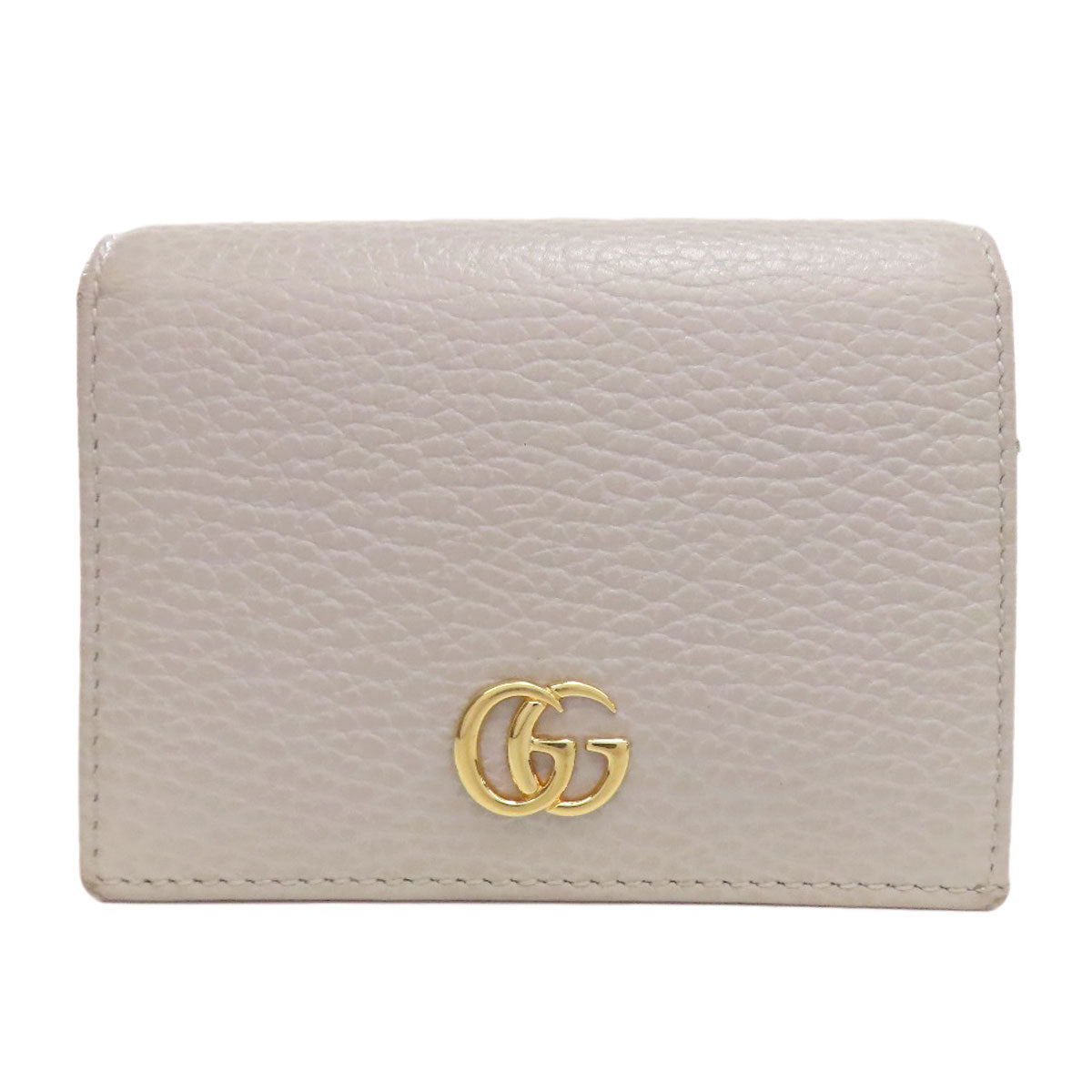 GUCCI Bifold Wallet 456126 Calfskin gray GG Marmont Double G