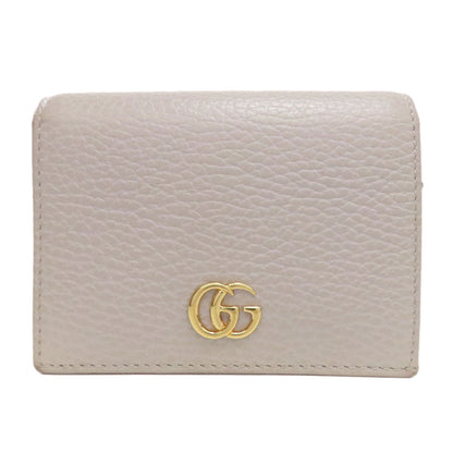 GUCCI Bifold Wallet 456126 Calfskin gray GG Marmont Double G