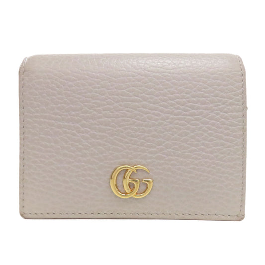 GUCCI Bifold Wallet 456126 Calfskin gray GG Marmont Double G