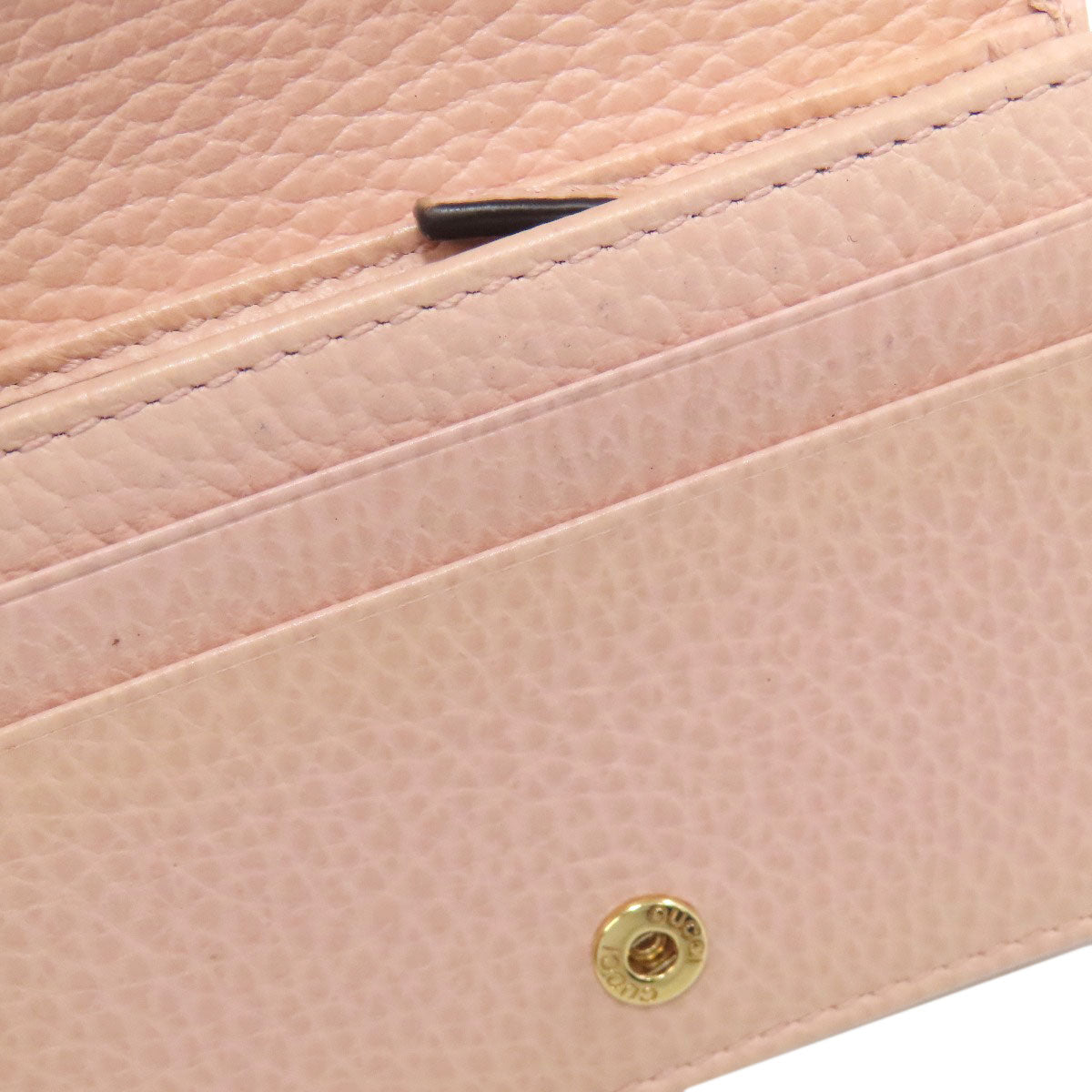 GUCCI Bifold Wallet 456126 Calfskin gray GG Marmont Double G