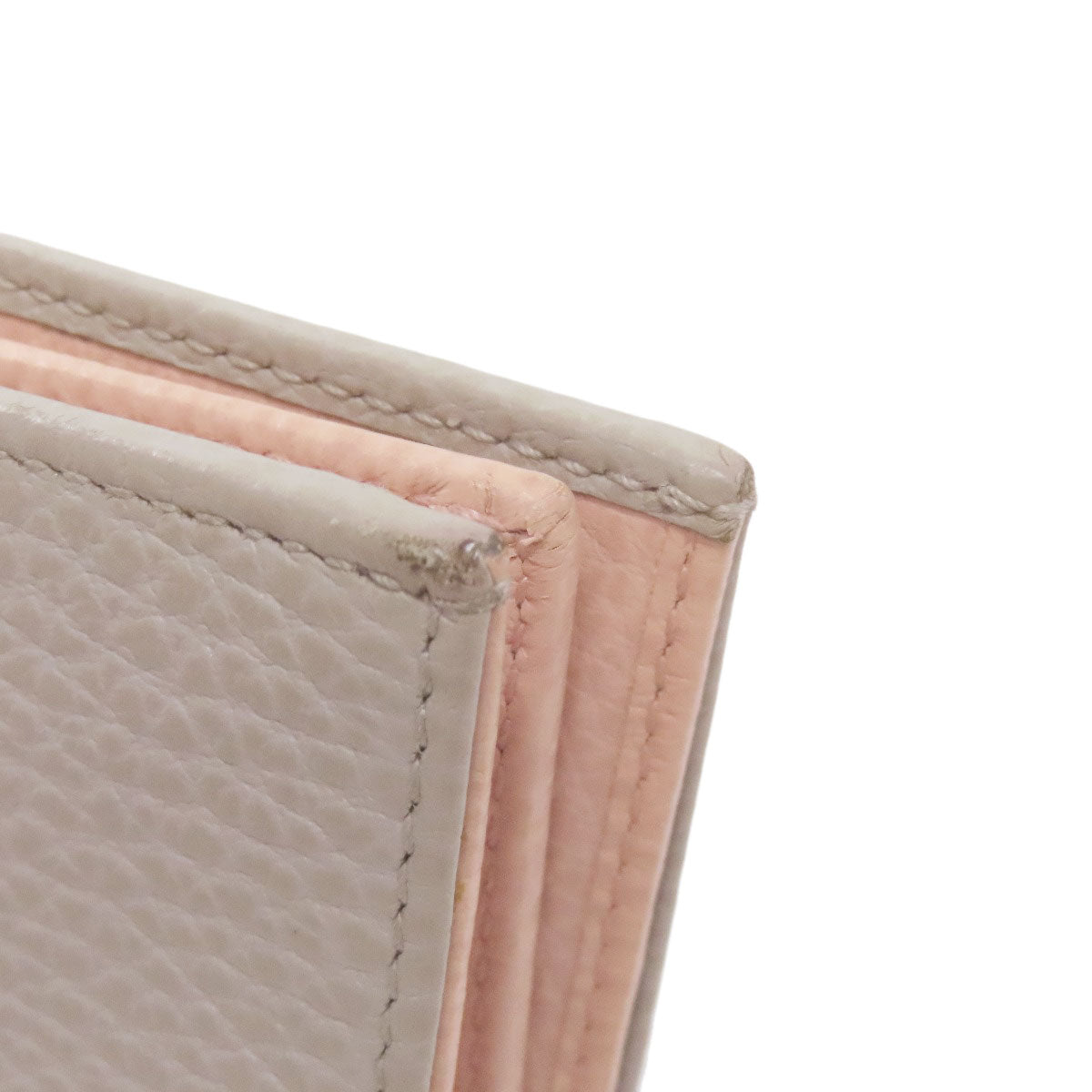 GUCCI Bifold Wallet 456126 Calfskin gray GG Marmont Double G