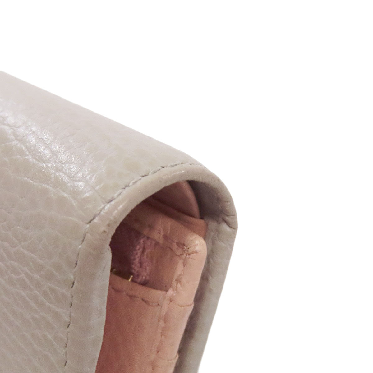 GUCCI Bifold Wallet 456126 Calfskin gray GG Marmont Double G