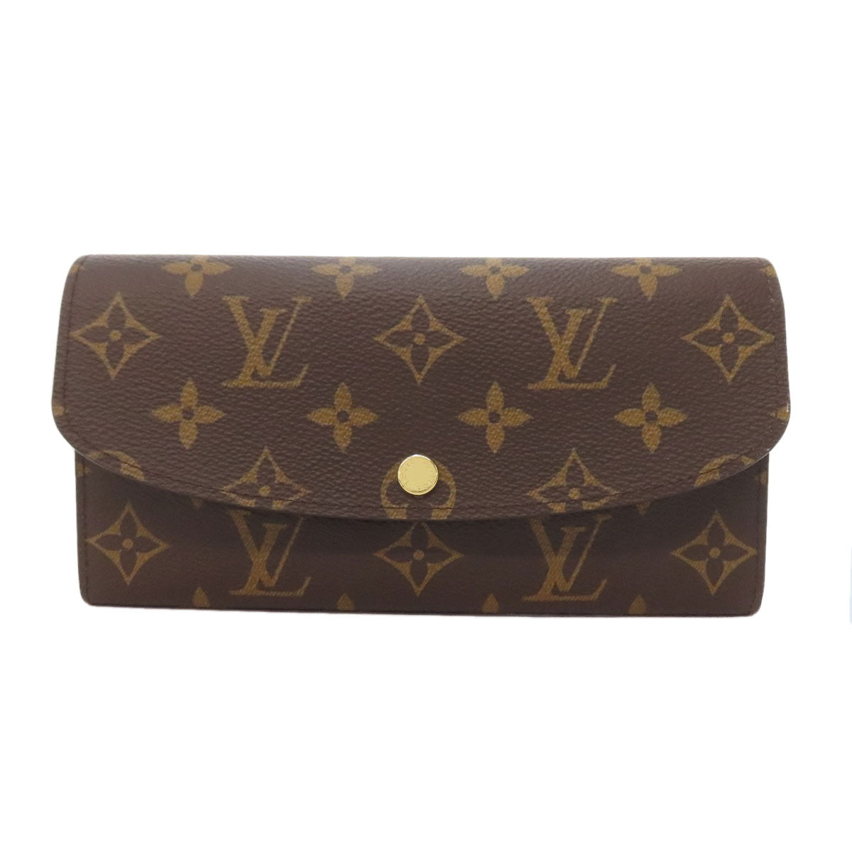 LOUIS VUITTON Long Wallet Purse M60697 Monogram canvas Brown Portefeuille Emily