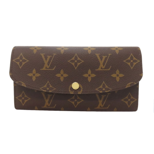 LOUIS VUITTON Long Wallet Purse M60697 Monogram canvas Brown Portefeuille Emily