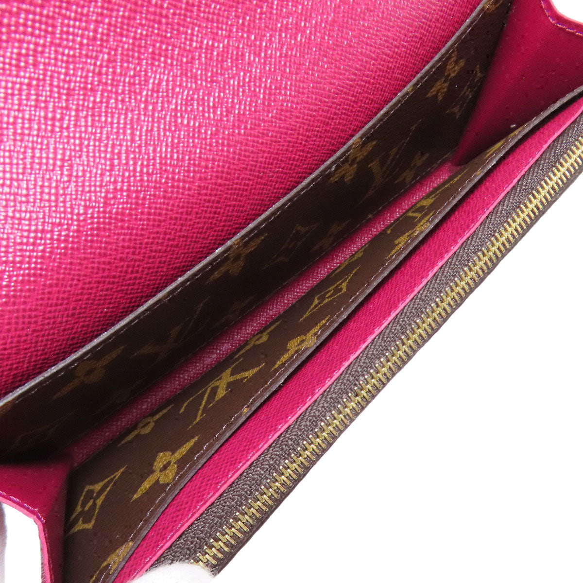 LOUIS VUITTON Long Wallet Purse M60697 Monogram canvas Brown Portefeuille Emily