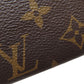 LOUIS VUITTON Long Wallet Purse M60697 Monogram canvas Brown Portefeuille Emily
