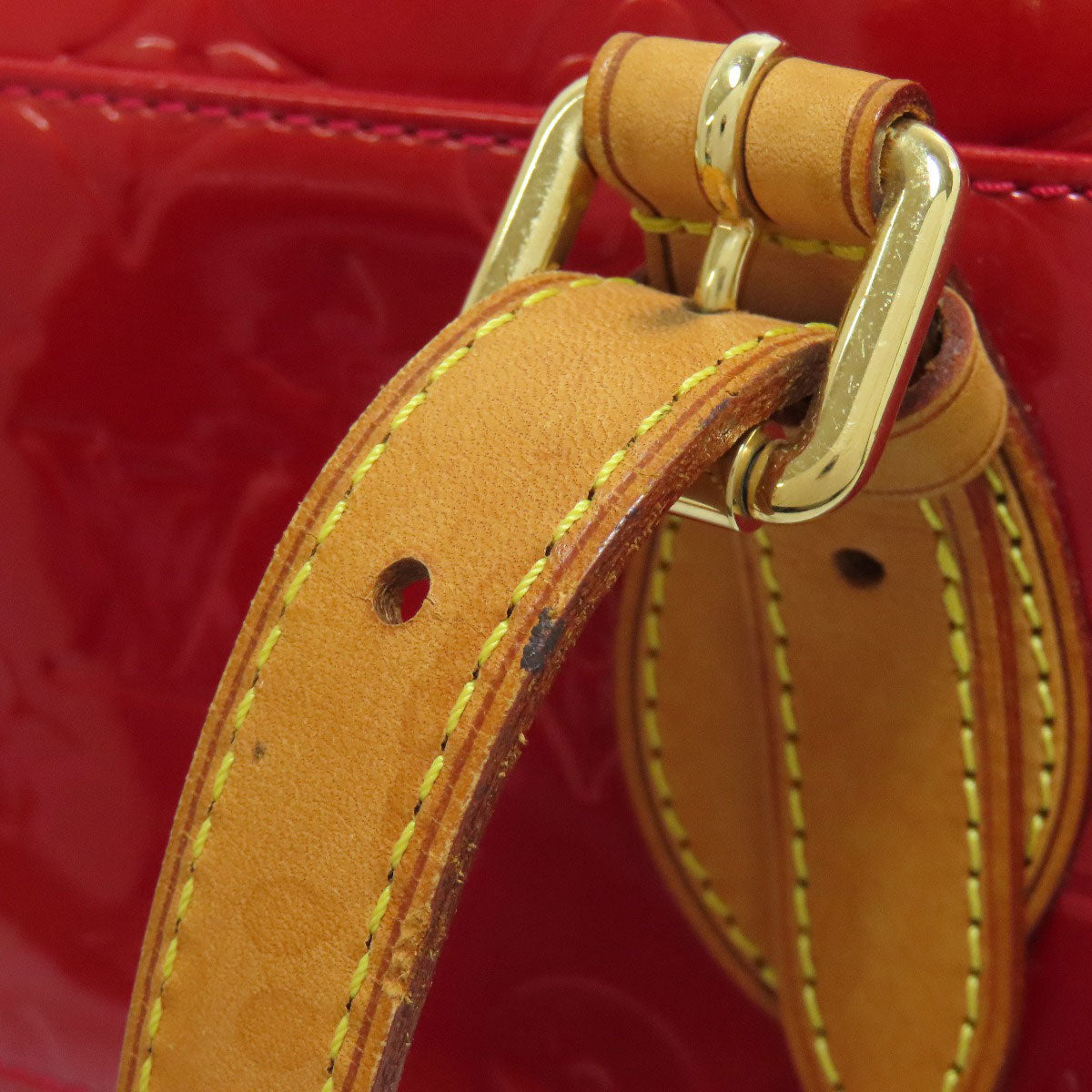 LOUIS VUITTON Handbag M93507 Vernis Red Rosewood Avenue