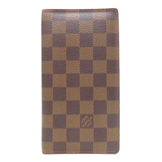 LOUIS VUITTON Bifold Wallet N61823 Damier canvas Brown Porto Valur Cult Credit