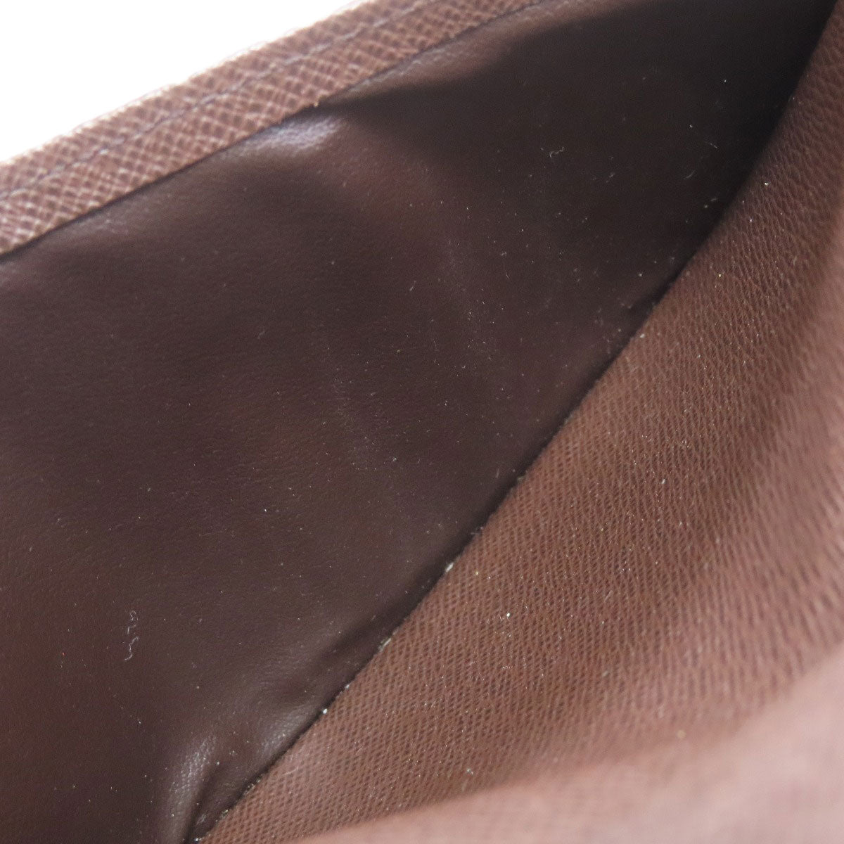 LOUIS VUITTON Bifold Wallet N61823 Damier canvas Brown Porto Valur Cult Credit