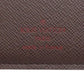 LOUIS VUITTON Bifold Wallet N61823 Damier canvas Brown Porto Valur Cult Credit