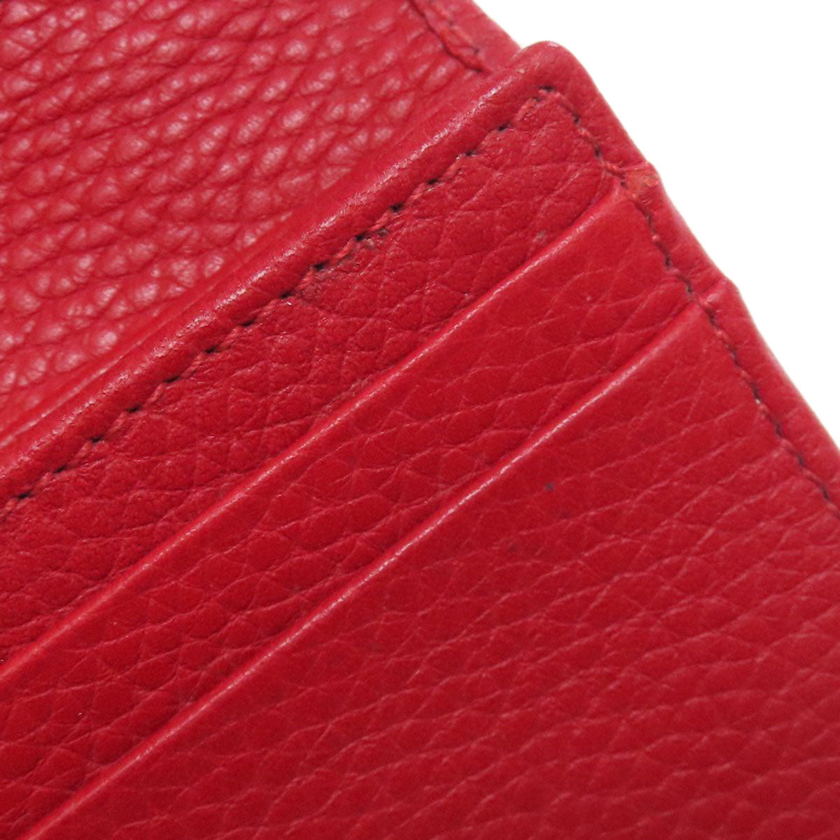 GUCCI Bifold Wallet 453169 Calfskin Red Animalie