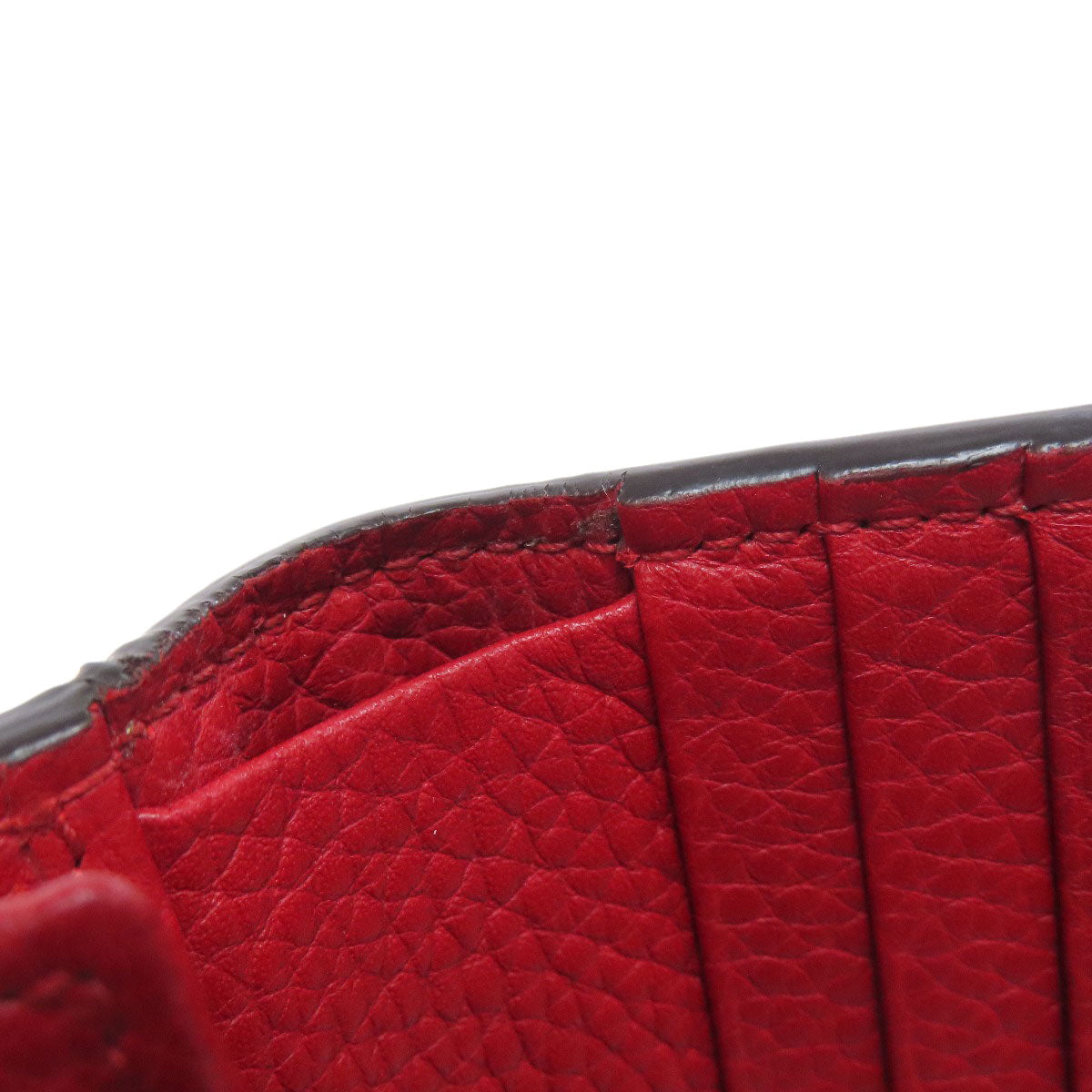 GUCCI Bifold Wallet 453169 Calfskin Red Animalie