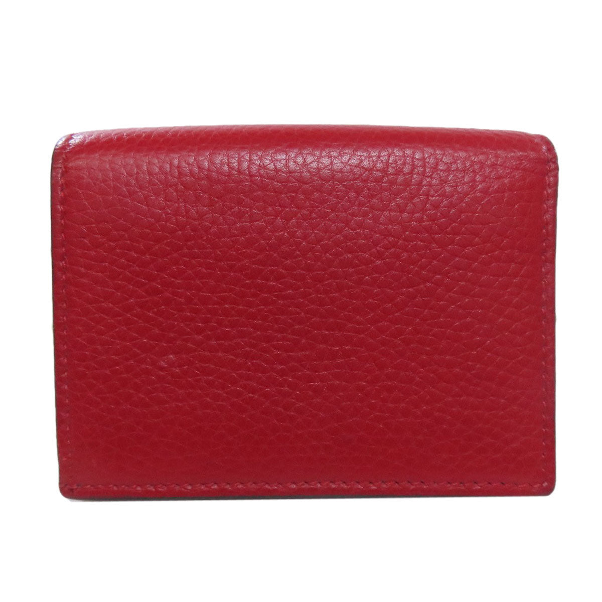 GUCCI Bifold Wallet 453169 Calfskin Red Animalie