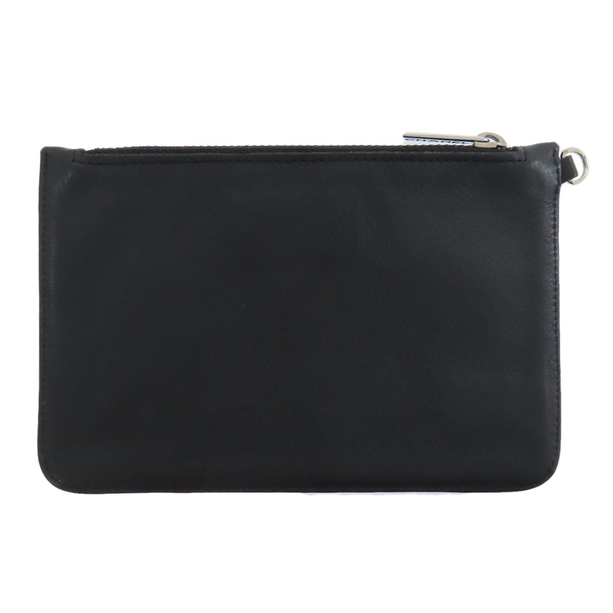 CHANEL Accessory pouch lambskin black COCO Mark