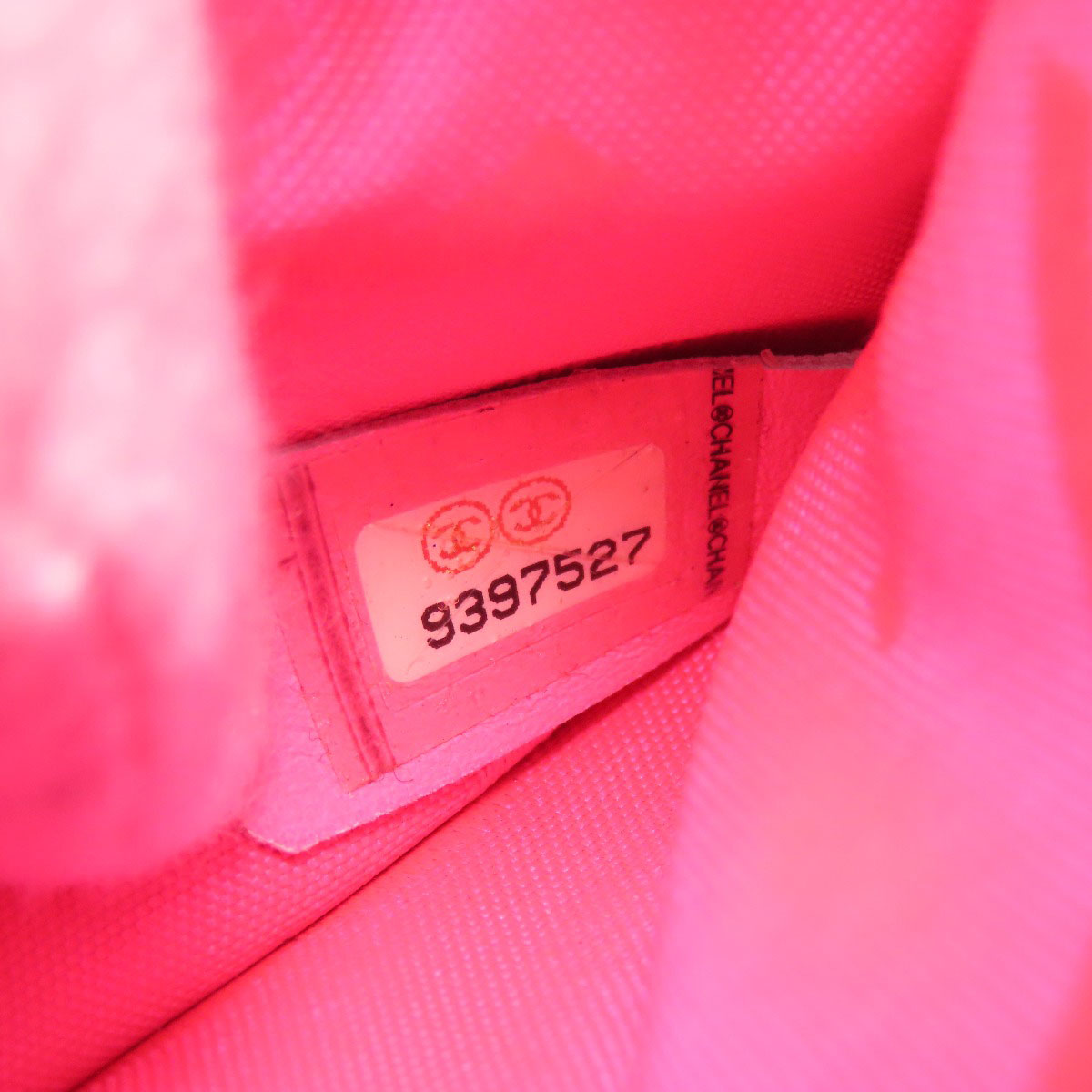 CHANEL Accessory pouch lambskin black COCO Mark