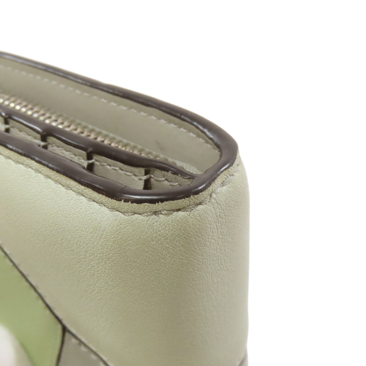 LOEWE Bifold Wallet Calfskin green Puzzle Compact