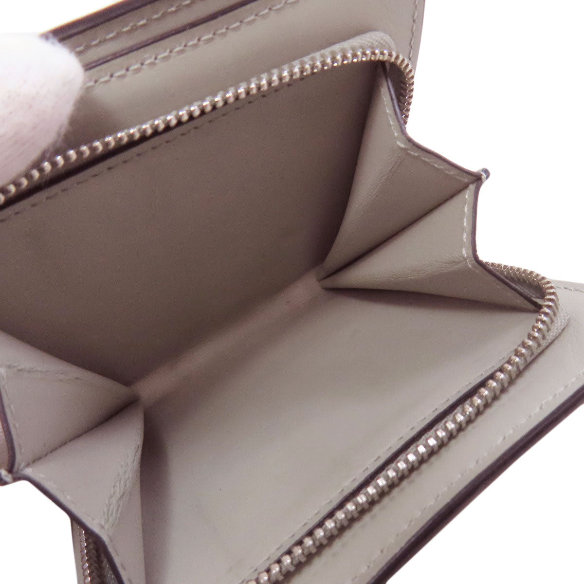 LOEWE Bifold Wallet Calfskin green Puzzle Compact