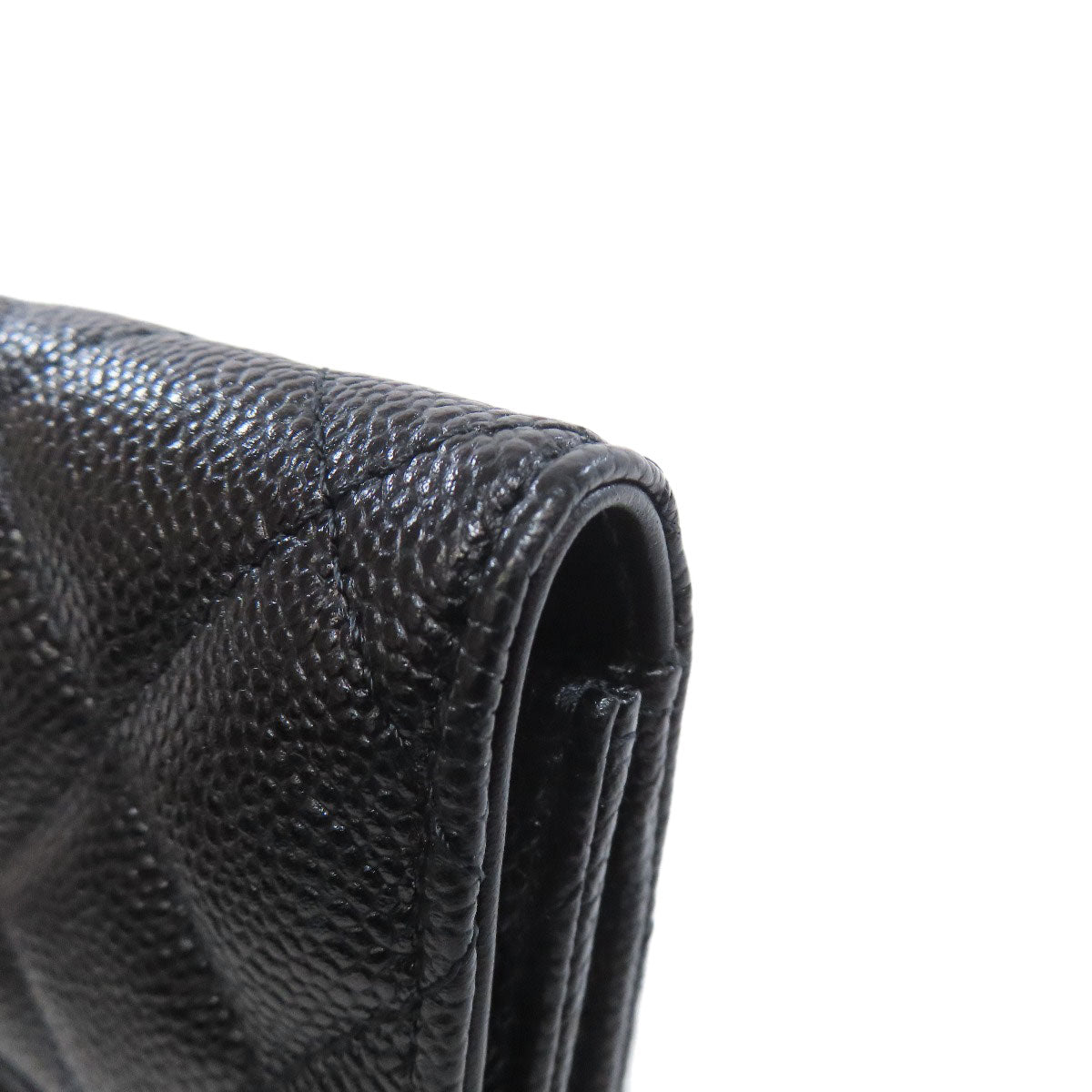 CHANEL Hip bag Grained Calfskin Skin black Matelasse Gold Metal