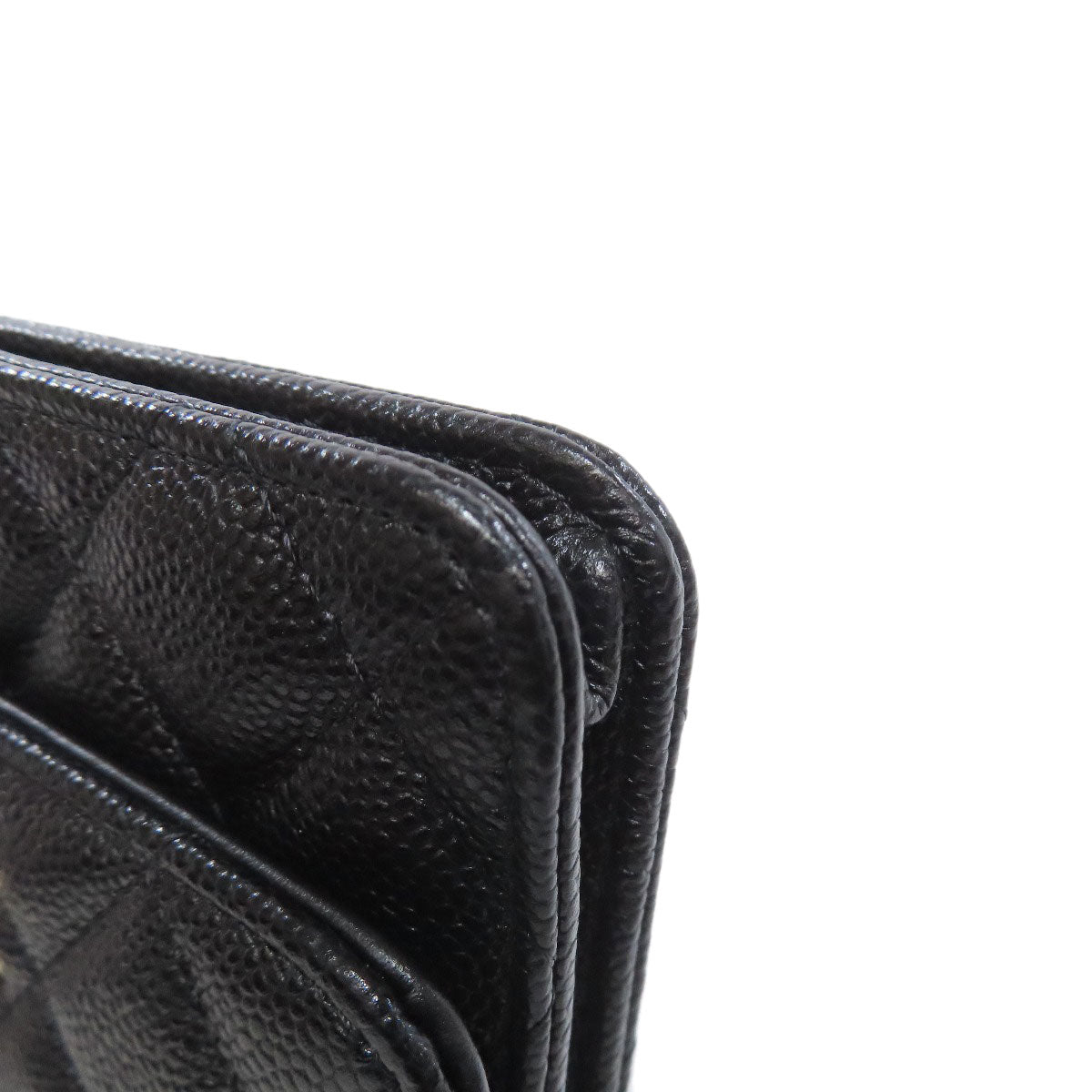 CHANEL Hip bag Grained Calfskin Skin black Matelasse Gold Metal