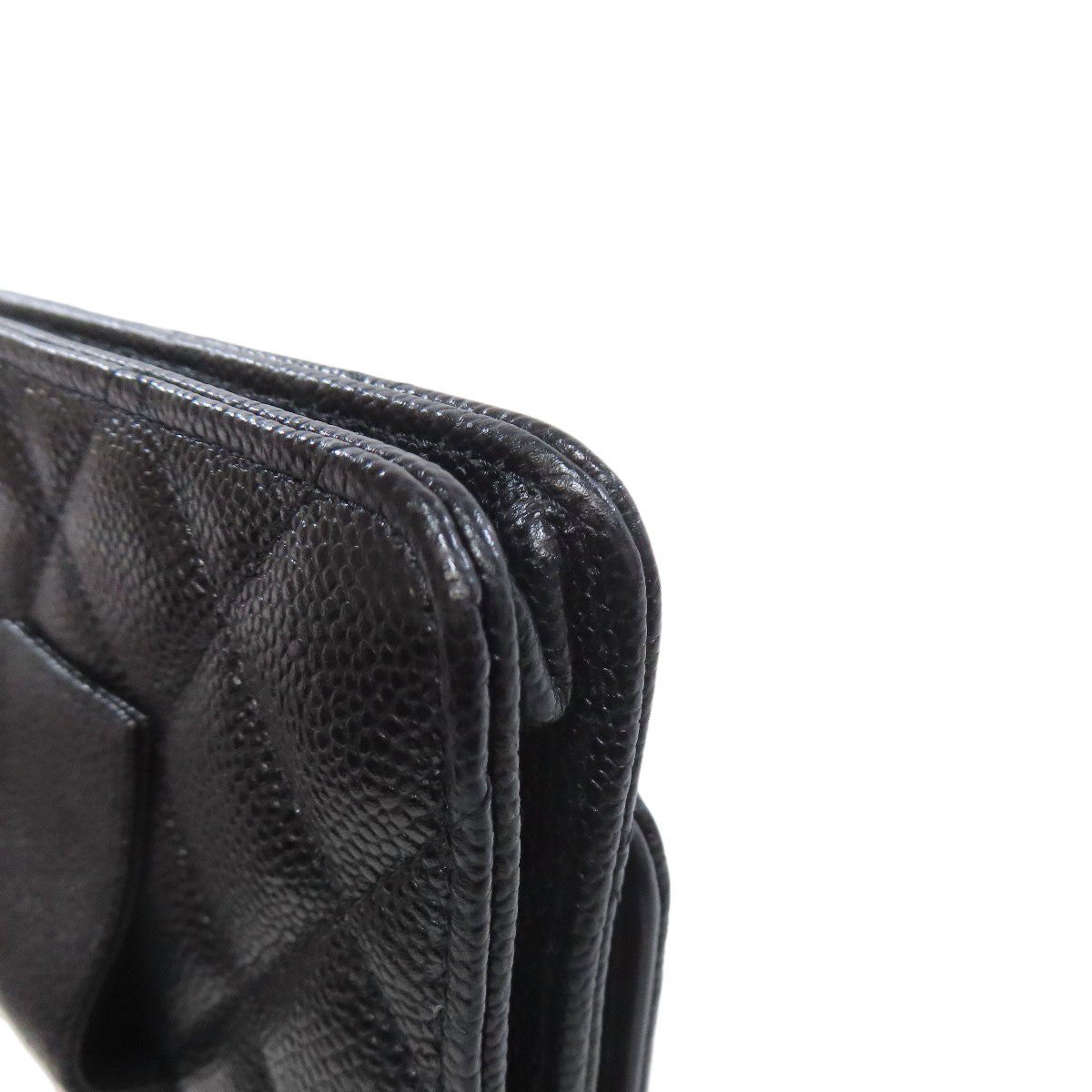 CHANEL Hip bag Grained Calfskin Skin black Matelasse Gold Metal