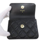 CHANEL Hip bag Grained Calfskin Skin black Matelasse Gold Metal