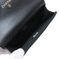CHANEL Hip bag Grained Calfskin Skin black Matelasse Gold Metal