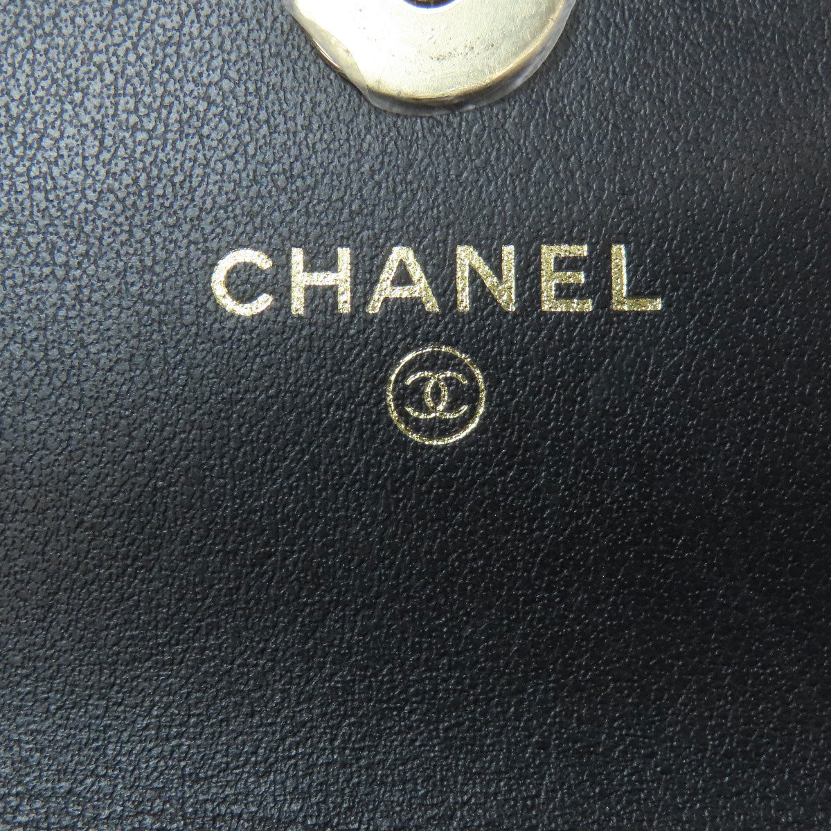 CHANEL Hip bag Grained Calfskin Skin black Matelasse Gold Metal