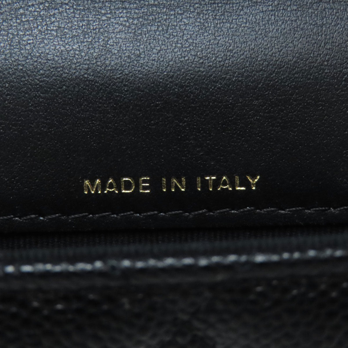 CHANEL Hip bag Grained Calfskin Skin black Matelasse Gold Metal