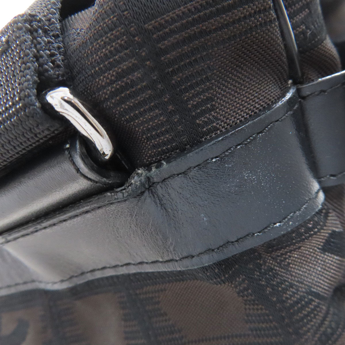 CHANEL Shoulder Bag Nylon jacquard Brown New travel line