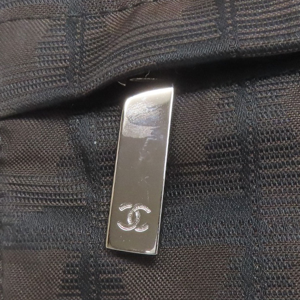 CHANEL Shoulder Bag Nylon jacquard Brown New travel line