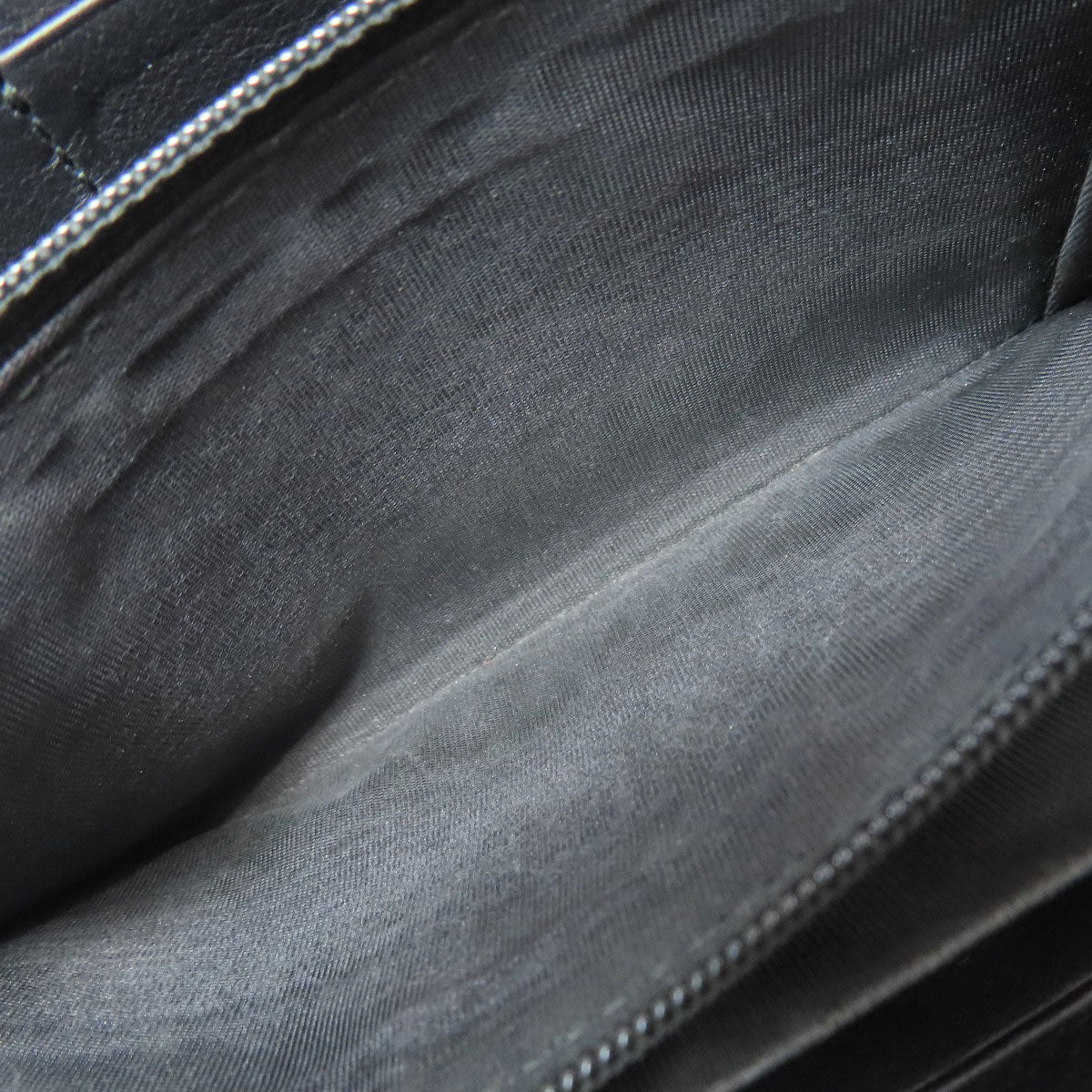 GUCCI Long Wallet Purse 453158 Calfskin black Nimfair Zip Around Bamboo