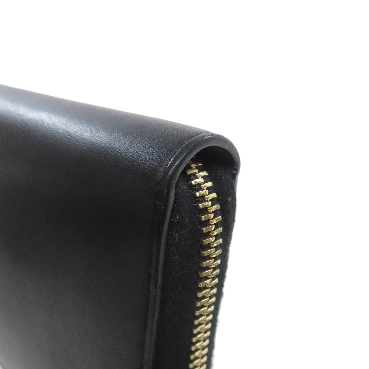 GUCCI Long Wallet Purse 453158 Calfskin black Nimfair Zip Around Bamboo