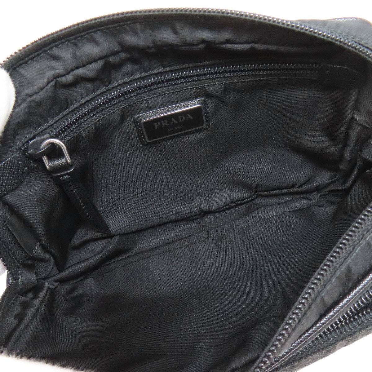 PRADA Sling bag Nylon black logoMetal