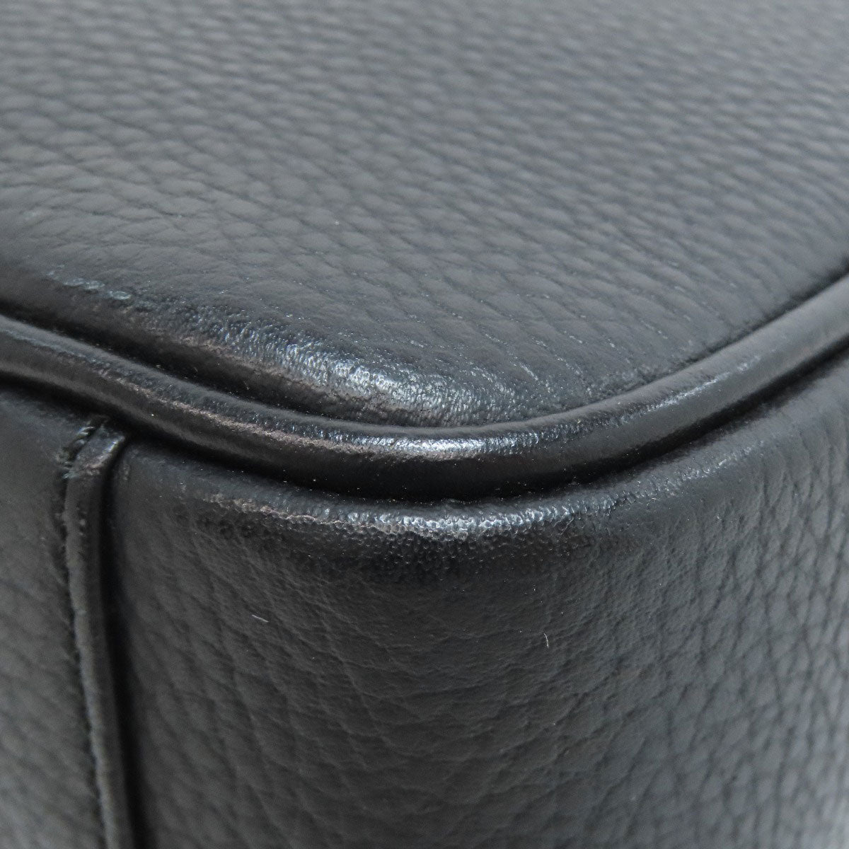 BURBERRY Shoulder Bag leather black logo