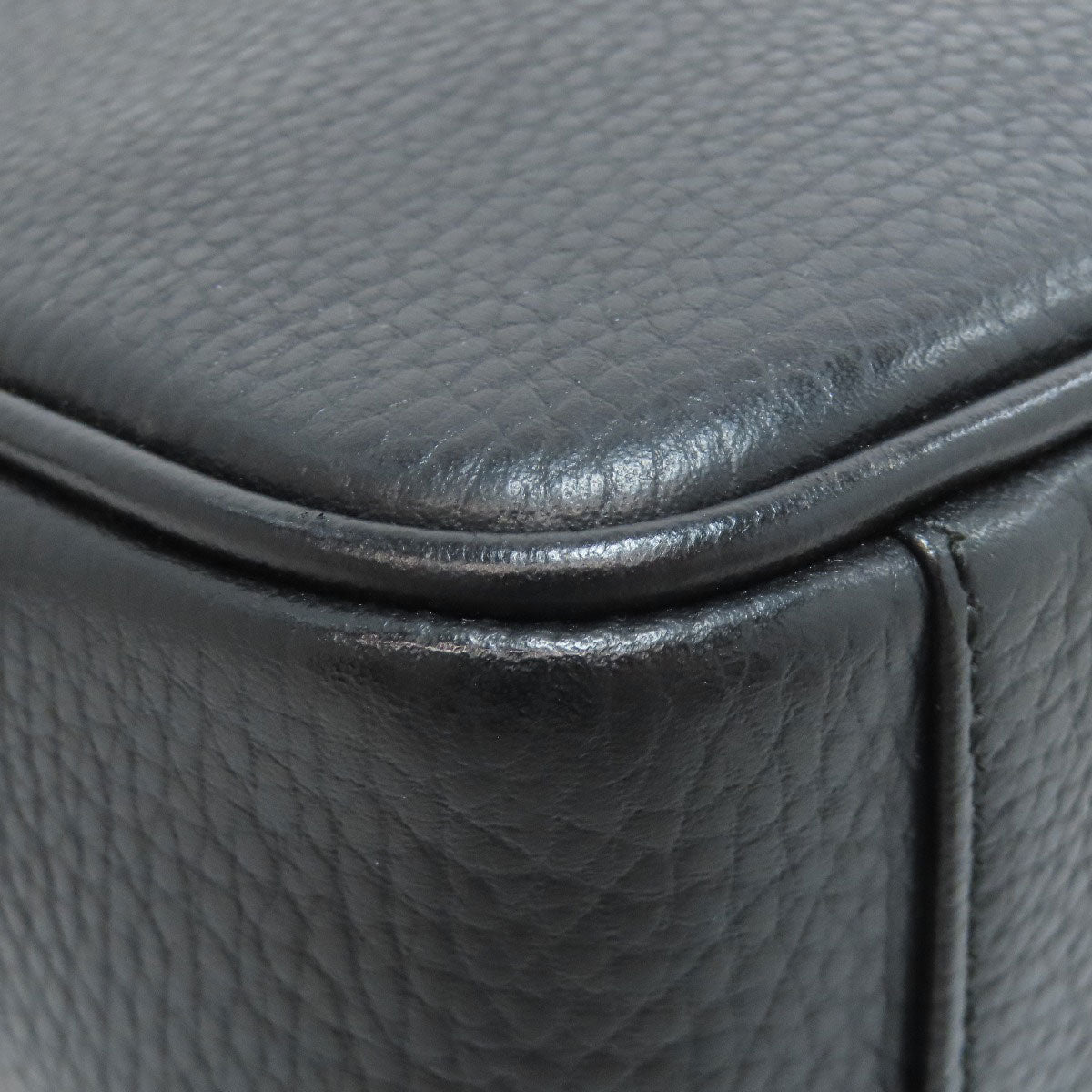 BURBERRY Shoulder Bag leather black logo