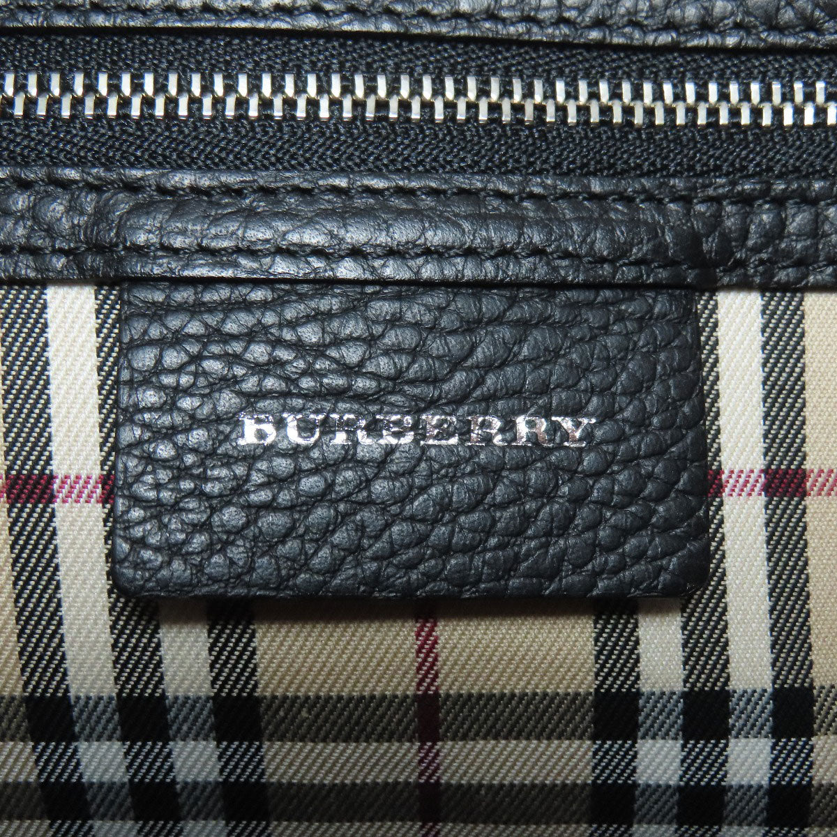 BURBERRY Shoulder Bag leather black logo