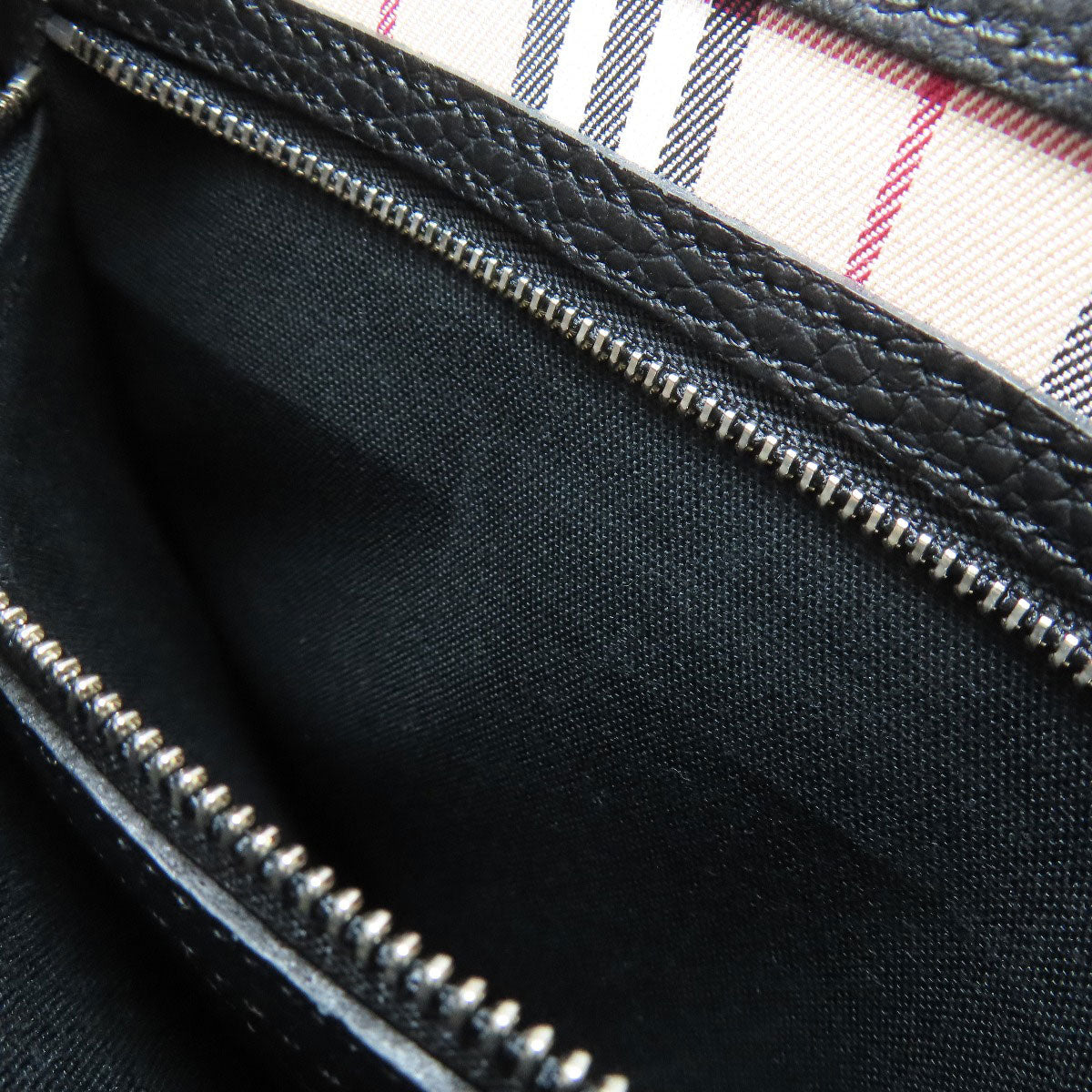 BURBERRY Shoulder Bag leather black logo