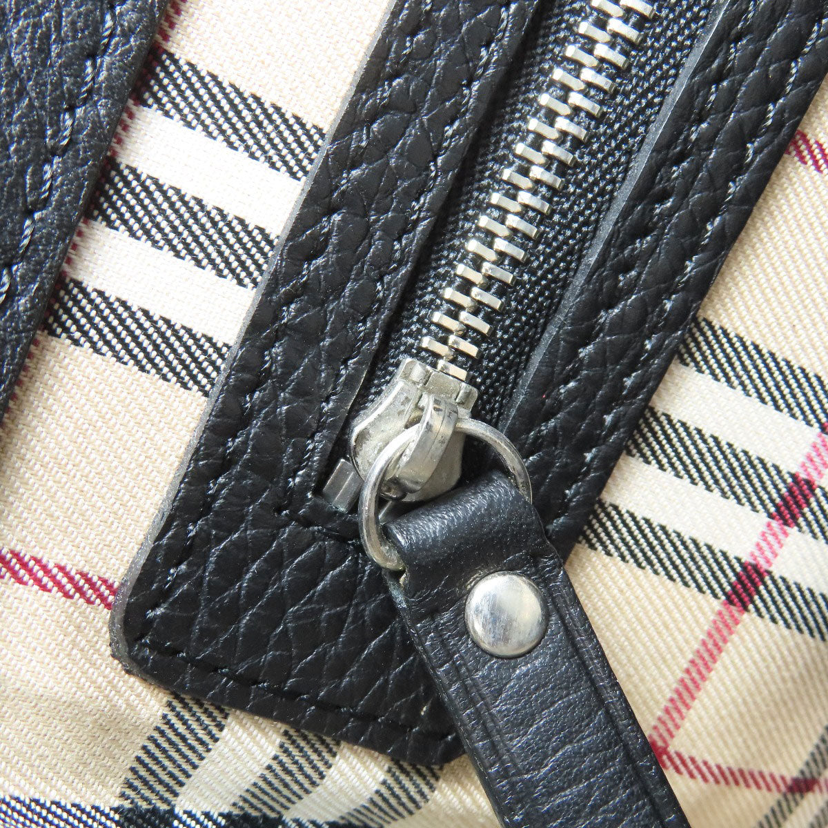 BURBERRY Shoulder Bag leather black logo