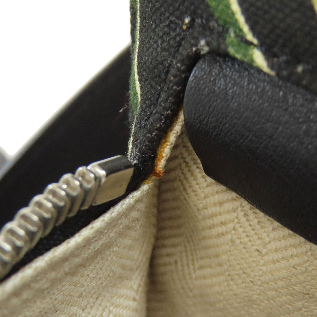 LOEWE Shoulder Bag canvas black Paula's Ibiza Flag Bag T-Messenger