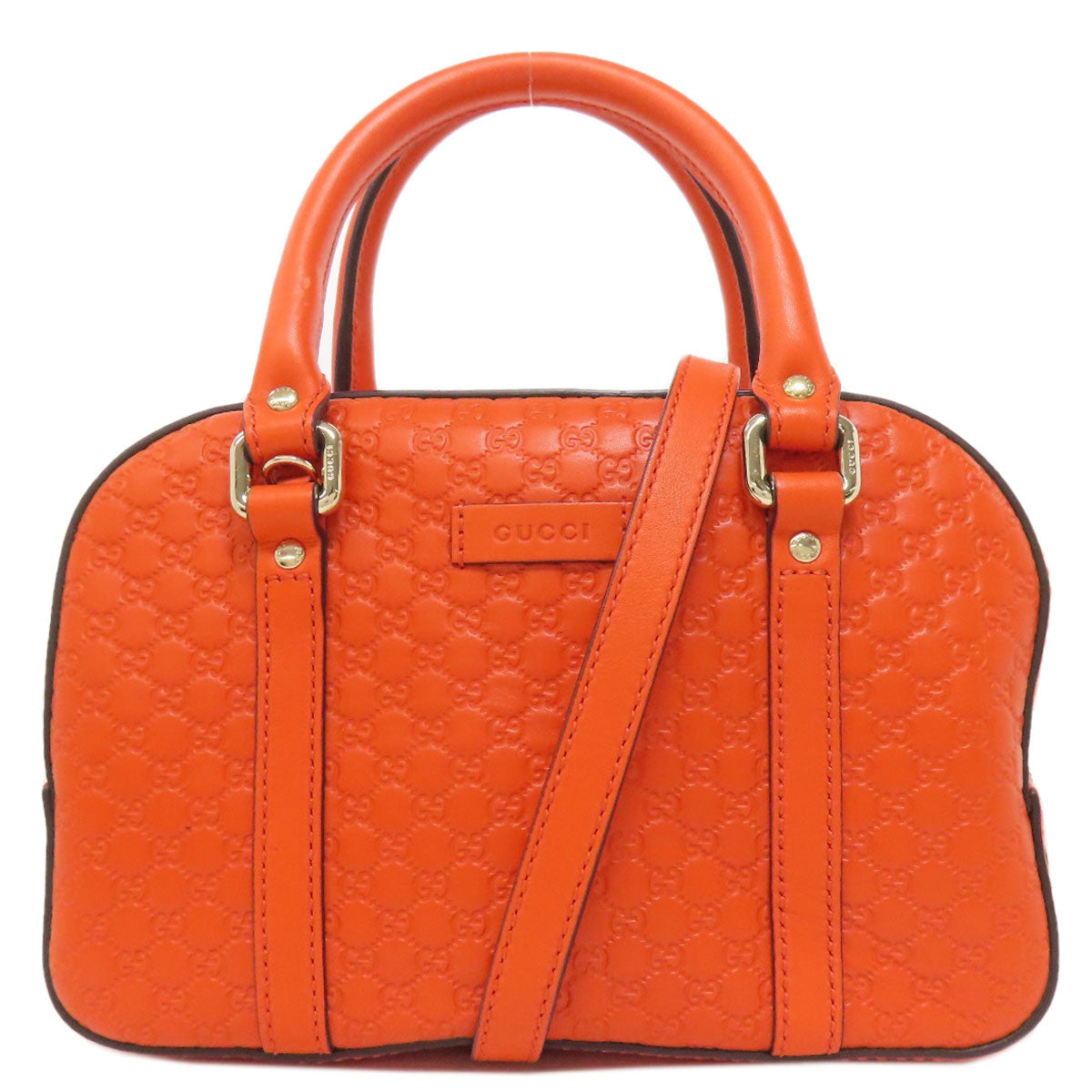 GUCCI Handbag 510289 Calfskin Orange Micro guccissima outlet 2WAY