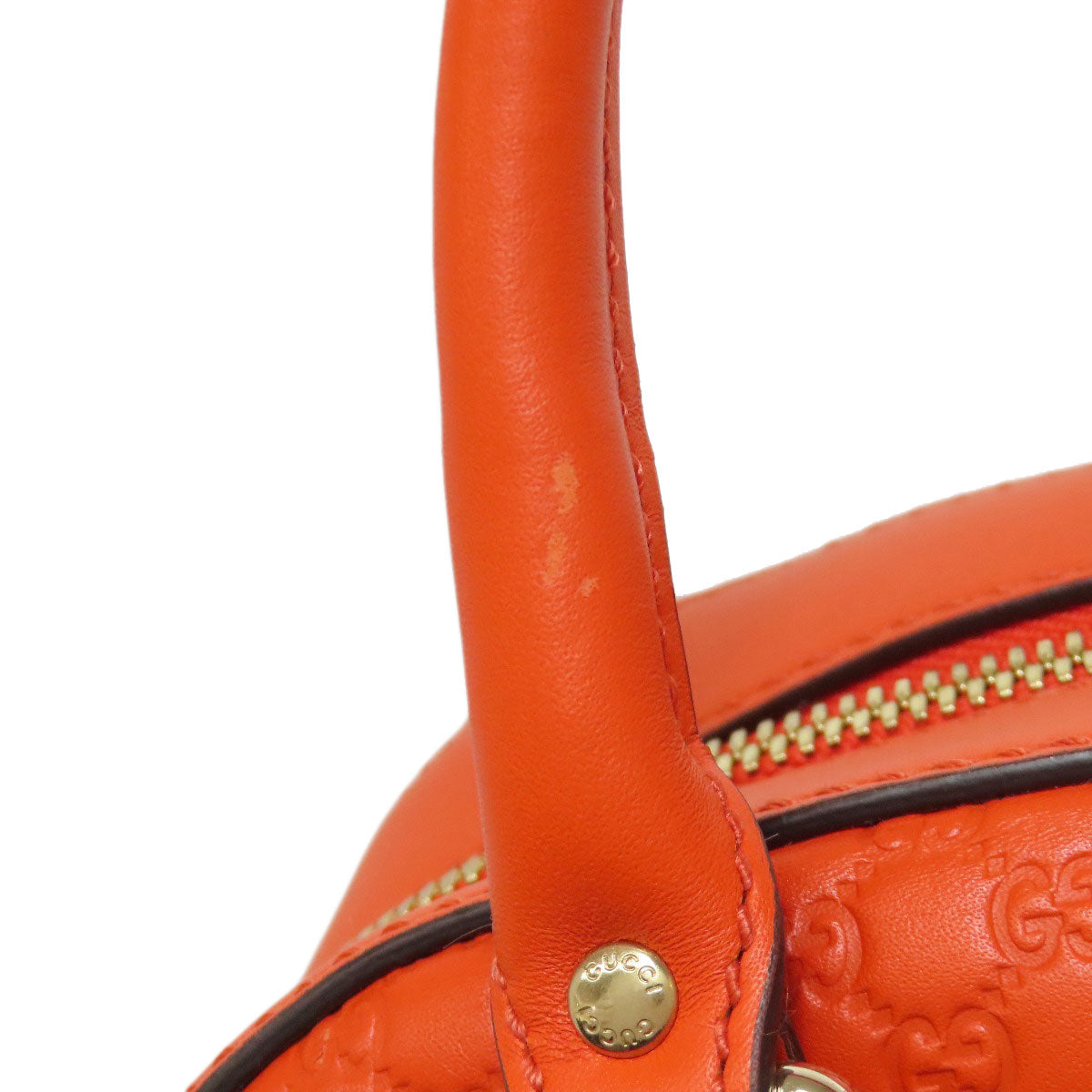 GUCCI Handbag 510289 Calfskin Orange Micro guccissima outlet 2WAY