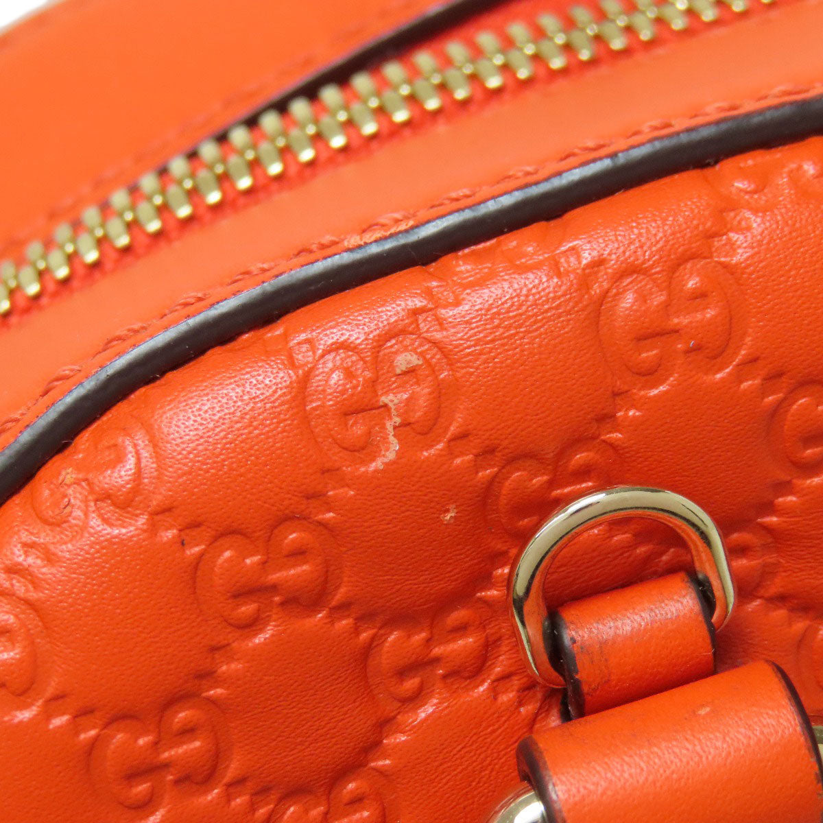 GUCCI Handbag 510289 Calfskin Orange Micro guccissima outlet 2WAY
