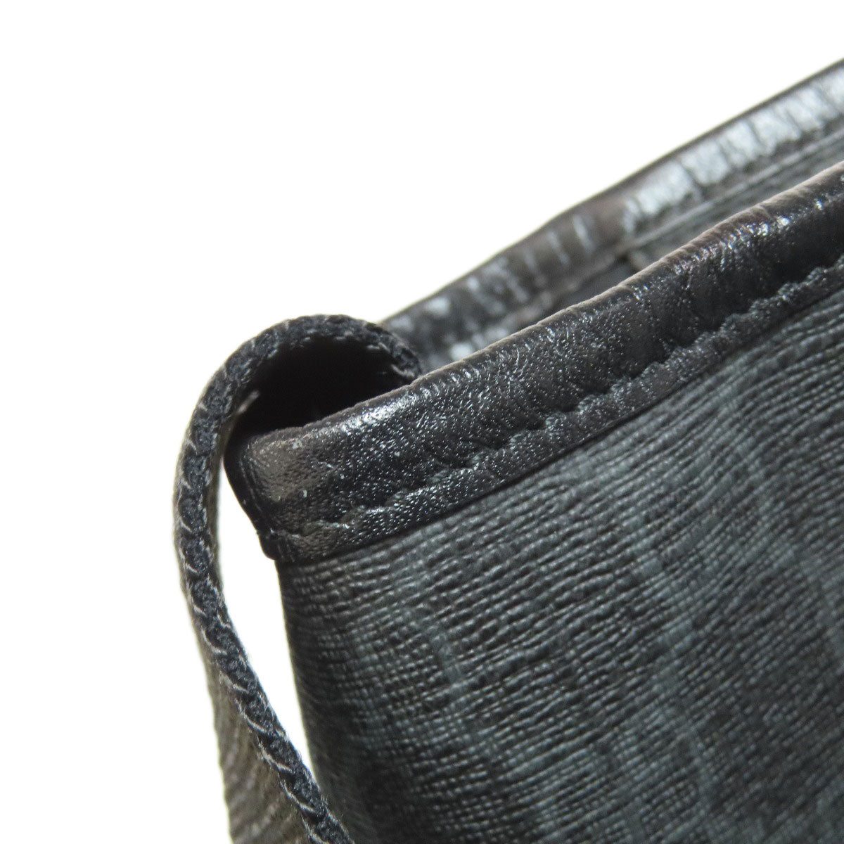 GUCCI Tote Bag 162785 PVC black GG Supreme 2WAY