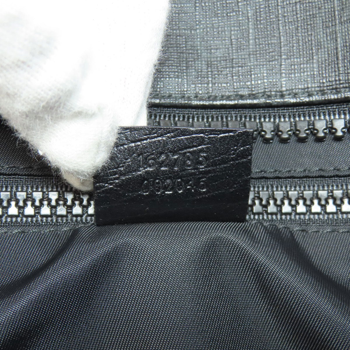 GUCCI Tote Bag 162785 PVC black GG Supreme 2WAY