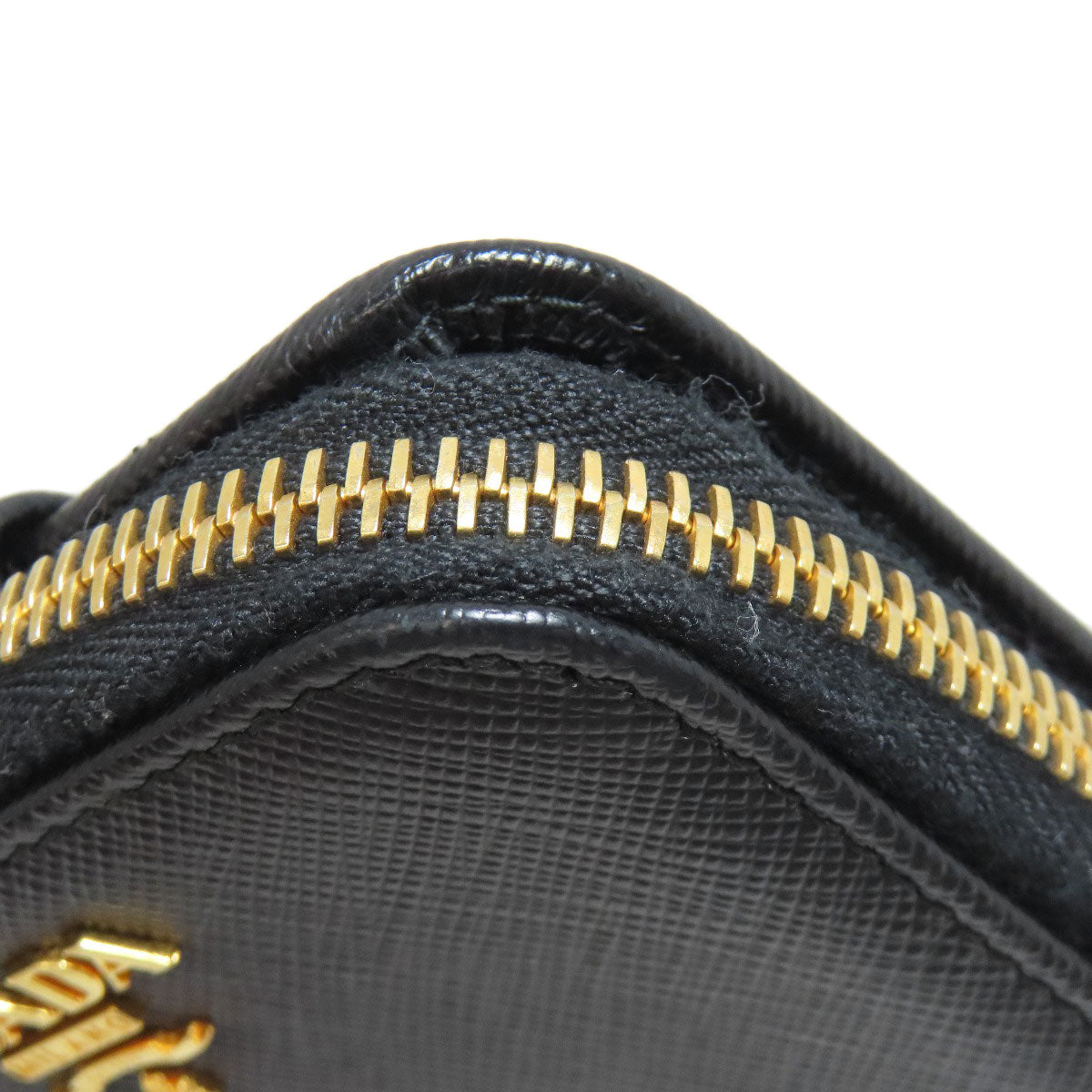 PRADA Bifold Wallet Safiano black Zip wallet