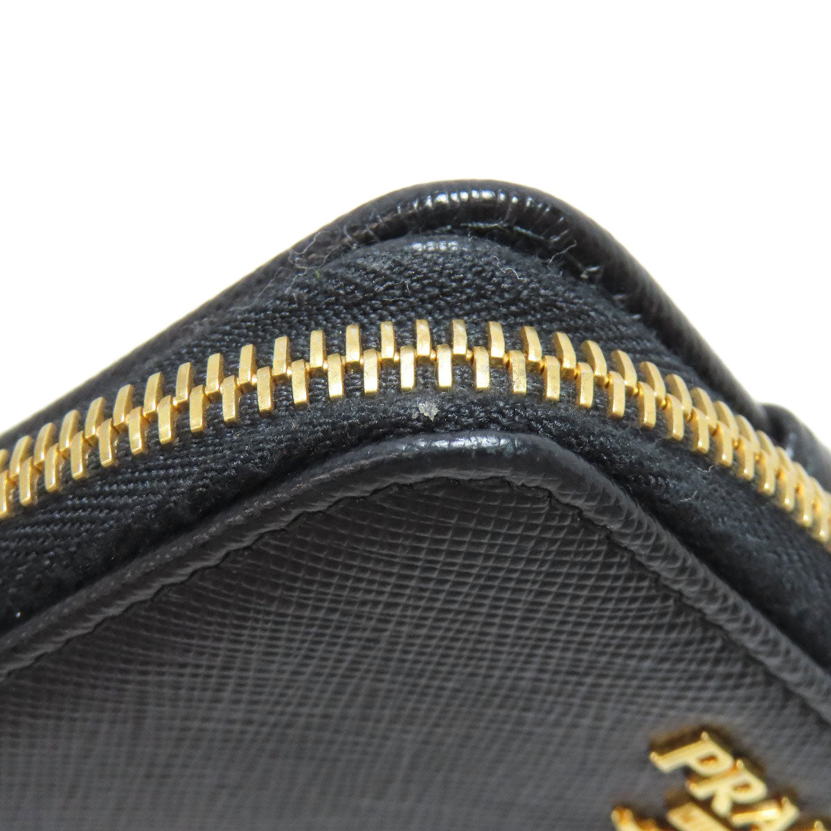 PRADA Bifold Wallet Safiano black Zip wallet