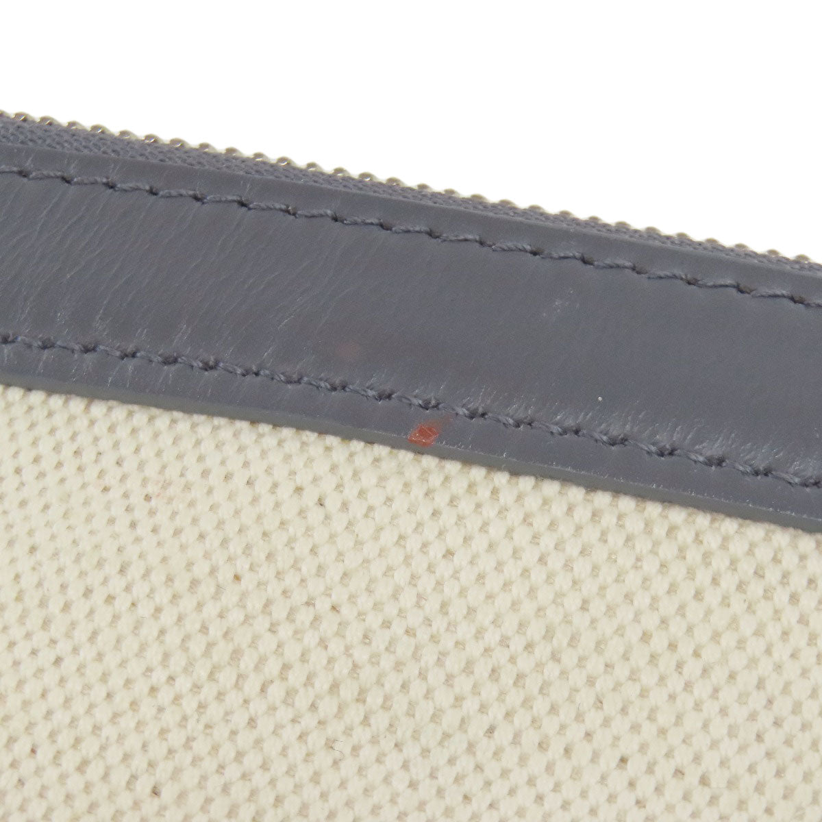 BALENCIAGA Tote Bag canvas white Navy kabas