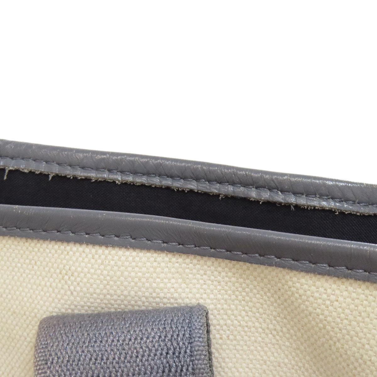 BALENCIAGA Tote Bag canvas white Navy kabas