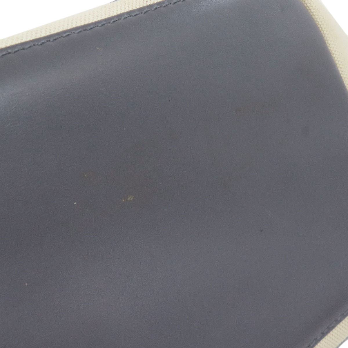 BALENCIAGA Tote Bag canvas white Navy kabas